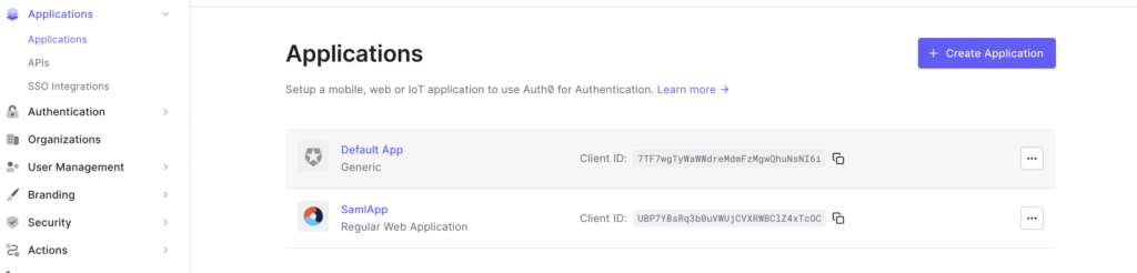 Auth0 as SAML Identity Provider IdP for Apigee Integrated Developer Portal 3
