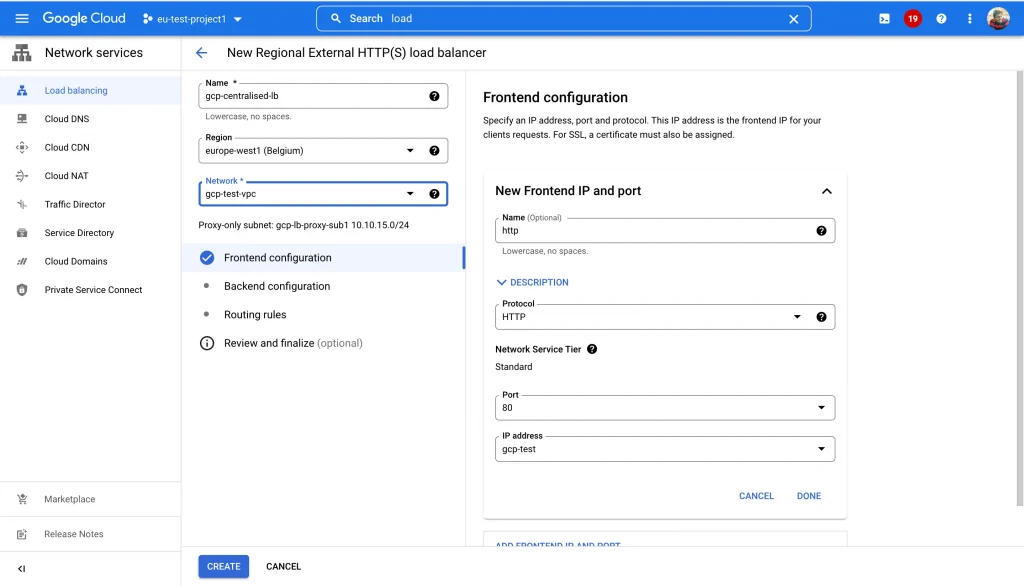 Article Centralised GCP Loadbalancer with Cross project backend services 11
