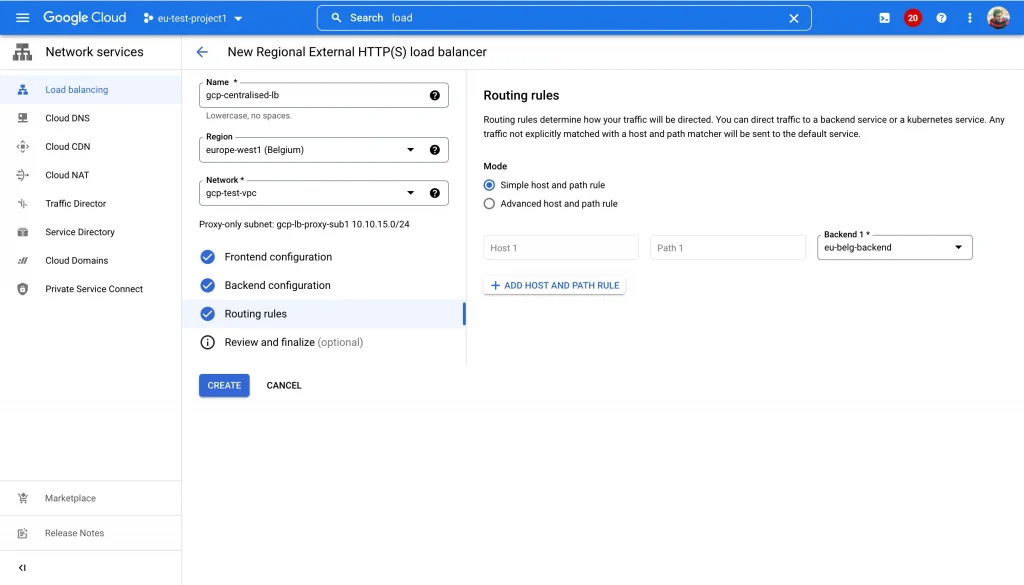 Article Centralised GCP Loadbalancer with Cross project backend services 14