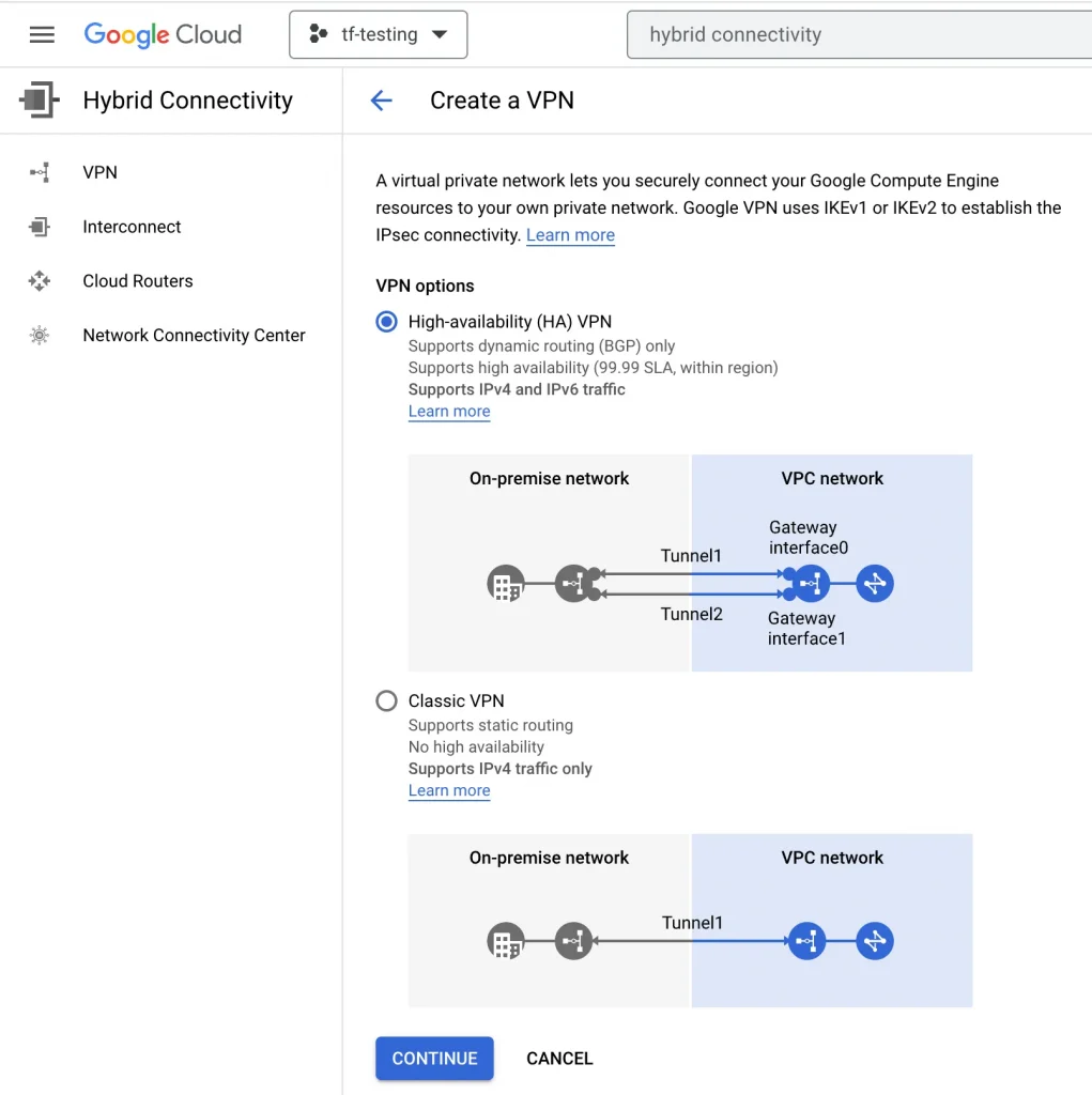 Article Cloud Connectivity GCP and Azure 4