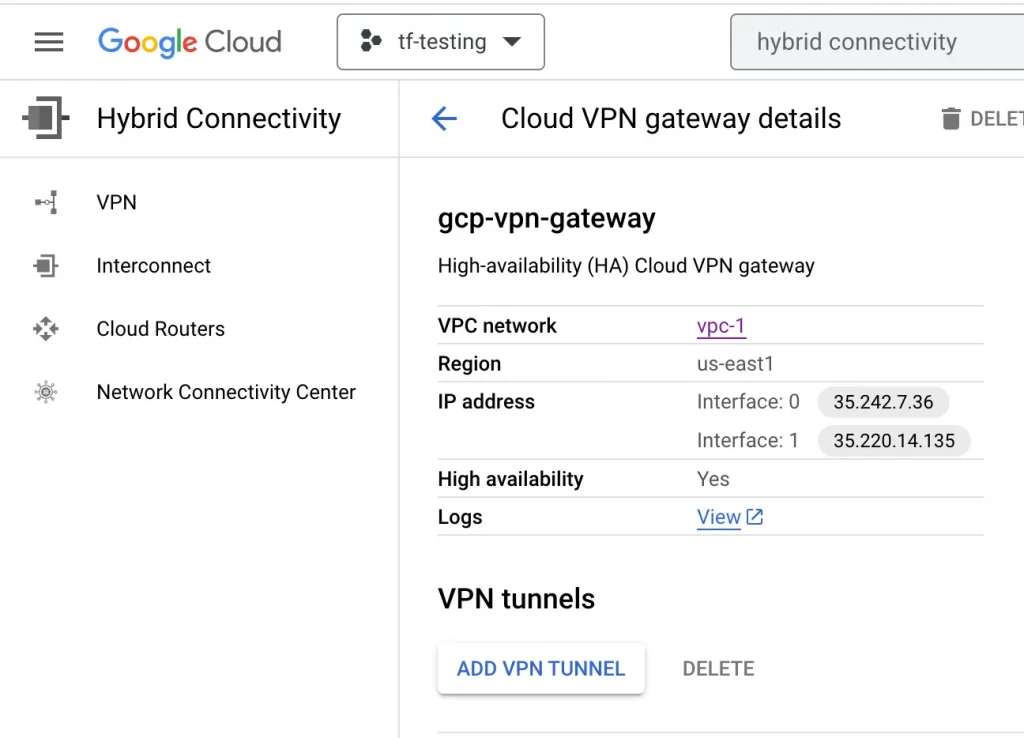 Article Cloud Connectivity GCP and Azure 6
