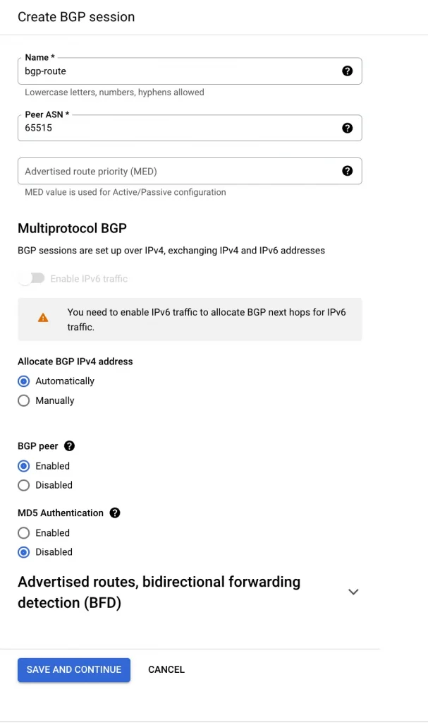 Article Cloud Connectivity GCP and Azure 9