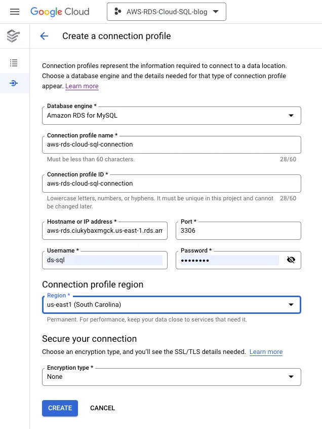 Article Migrating AWS RDS to Cloud SQL using GCP DMS 35