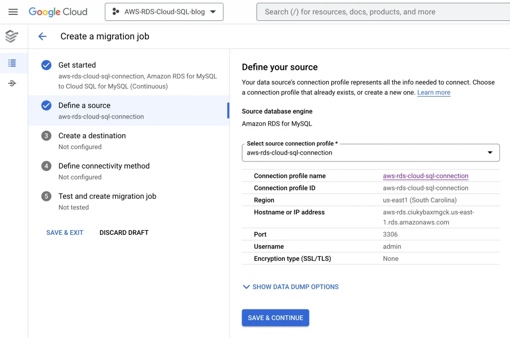 Article Migrating AWS RDS to Cloud SQL using GCP DMS 37