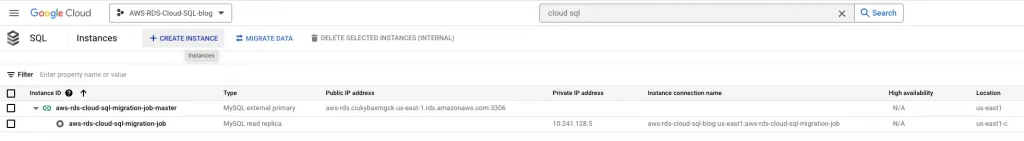 Article Migrating AWS RDS to Cloud SQL using GCP DMS 54