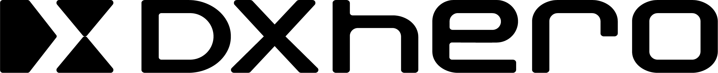 DX Hero Logo in B W 1